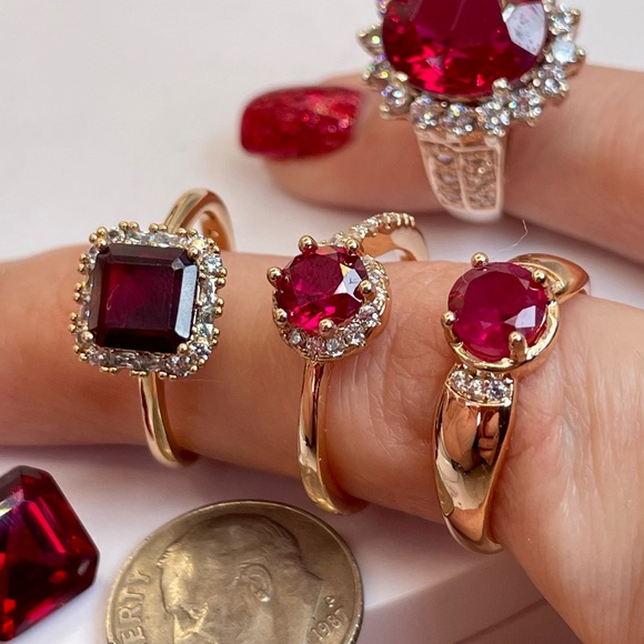 PRIVATE LISTING Ruby Rings - Picture 12 of 17